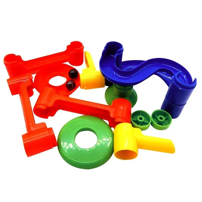 3D Maze Ball Roll Toys for Kids DIY Marble Run Race Track Rolling Ball Building Blocks Montessori Educational Toys Children Gift