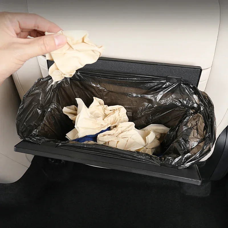 Car Trash Can Collapsible Leak-Proof Storage Bag Backseat with Garbage Bag for Mercedes Smart Elf #1