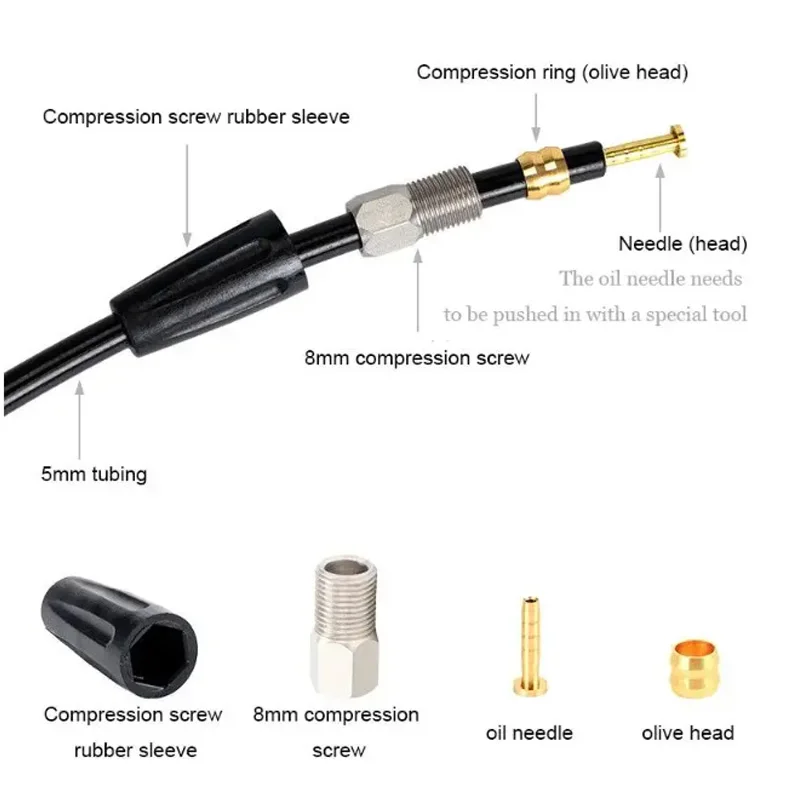 MTB Bicycle Olive Head Mountain Bike Oil Needle BH90/BH59/SRAM/MAGURA Tubing Cut-off Oil Brake Compatible Shimano