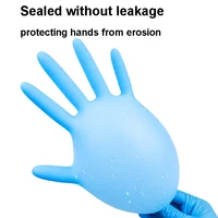 100Pcs(1box)Nitrile Exam Gloves Latex-Free & Powder-Free Non-Sterile Food Safe Cleaning Disposable Glove 2