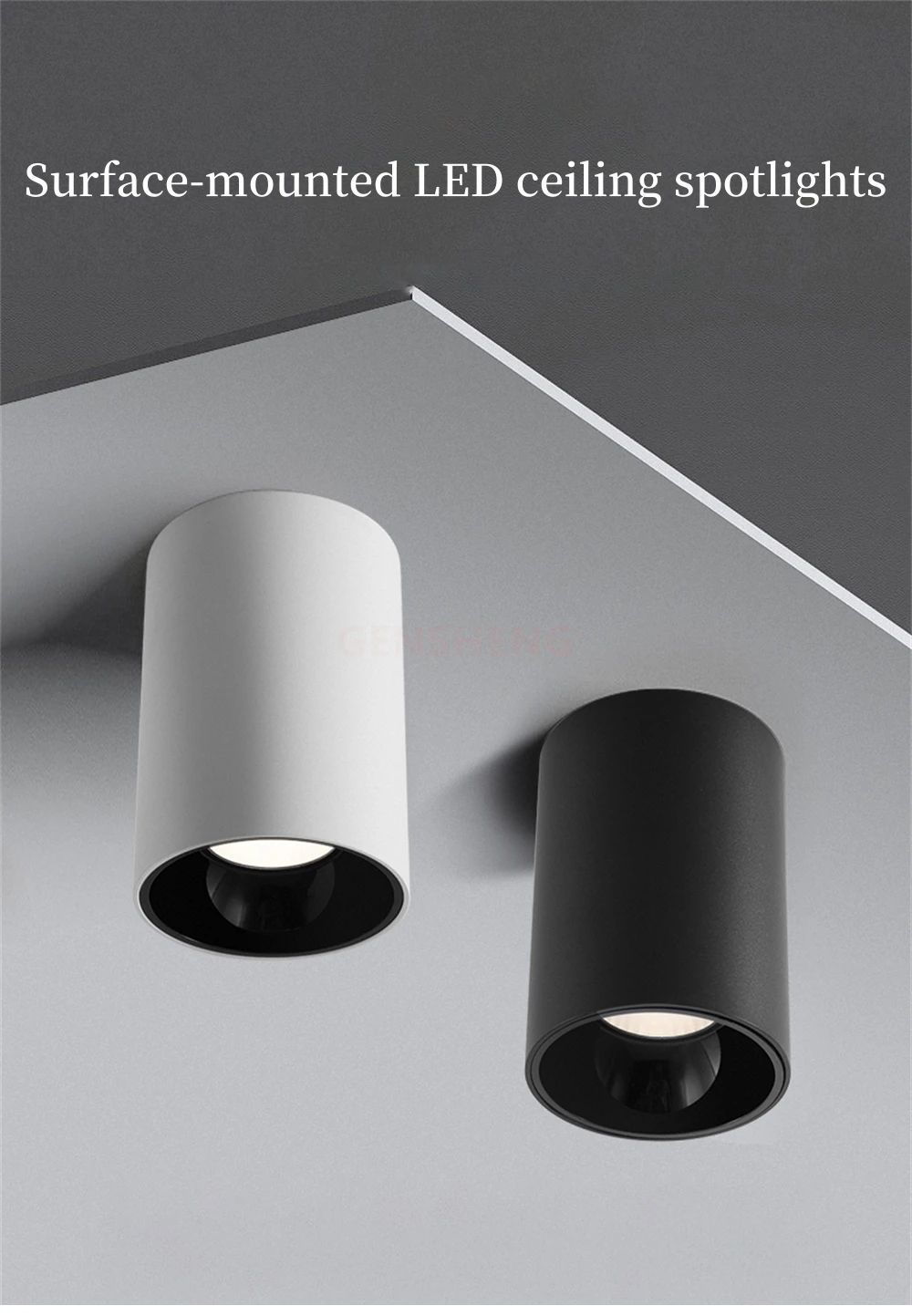 Description Picture 2 of itemSurface Mounted LED Ceiling Lights Cylindrical Dimmable Downlight LED Spot Lamps Home Decor Lighting LED Spotlight Ceiling light