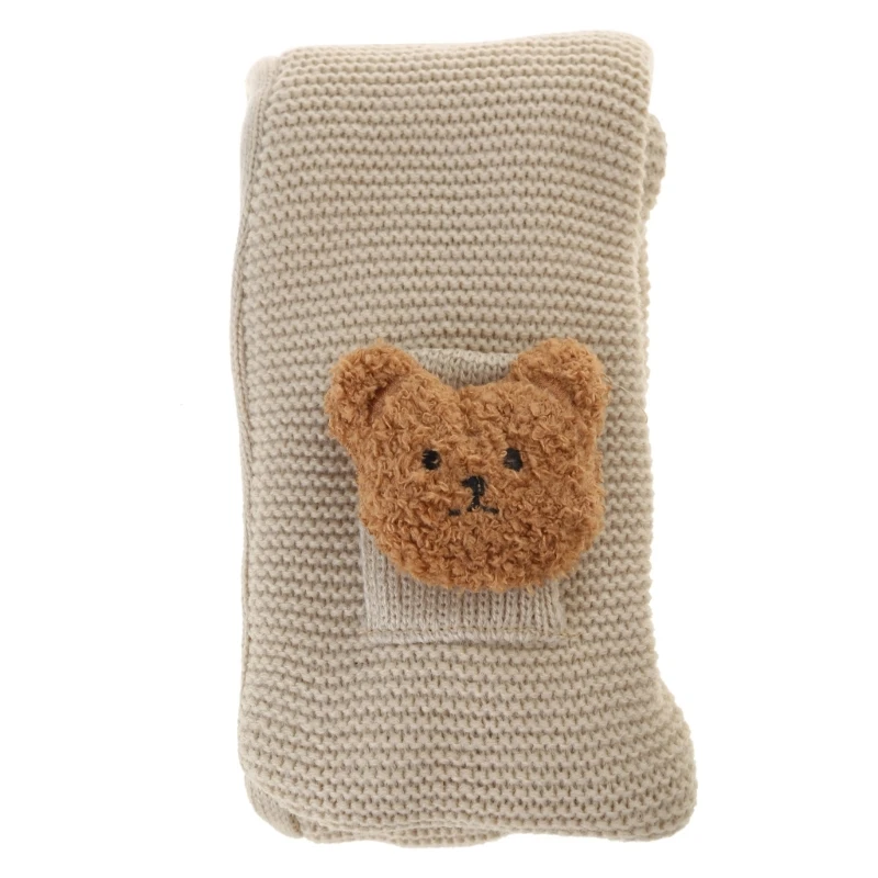 Warm Winter Scarves Bear Scarf Kids Boy Girl Soft Wool Thicken Neck Cover 0