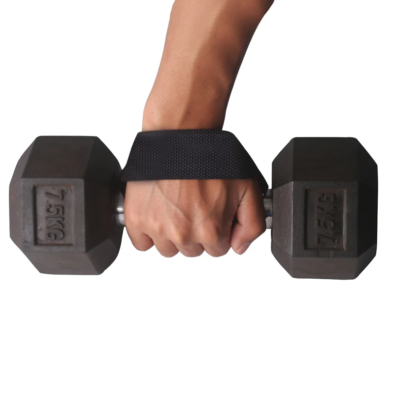 Fitness Thick Cotton Wrist Straps, Triangle Weightlifting Belt, Bodybuilding Strength Training, Hand Grip Wrist Brace Protection 3