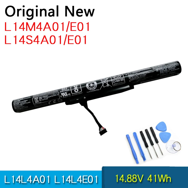 

Original Battery L14L4A01 L14L4E01 L14M4A01 L14M4E01 L14S4A01 L14S4E01 For Lenovo Ideapad 500 Z41 Z51 Z41-70 Z51-70 V4000 Y50C