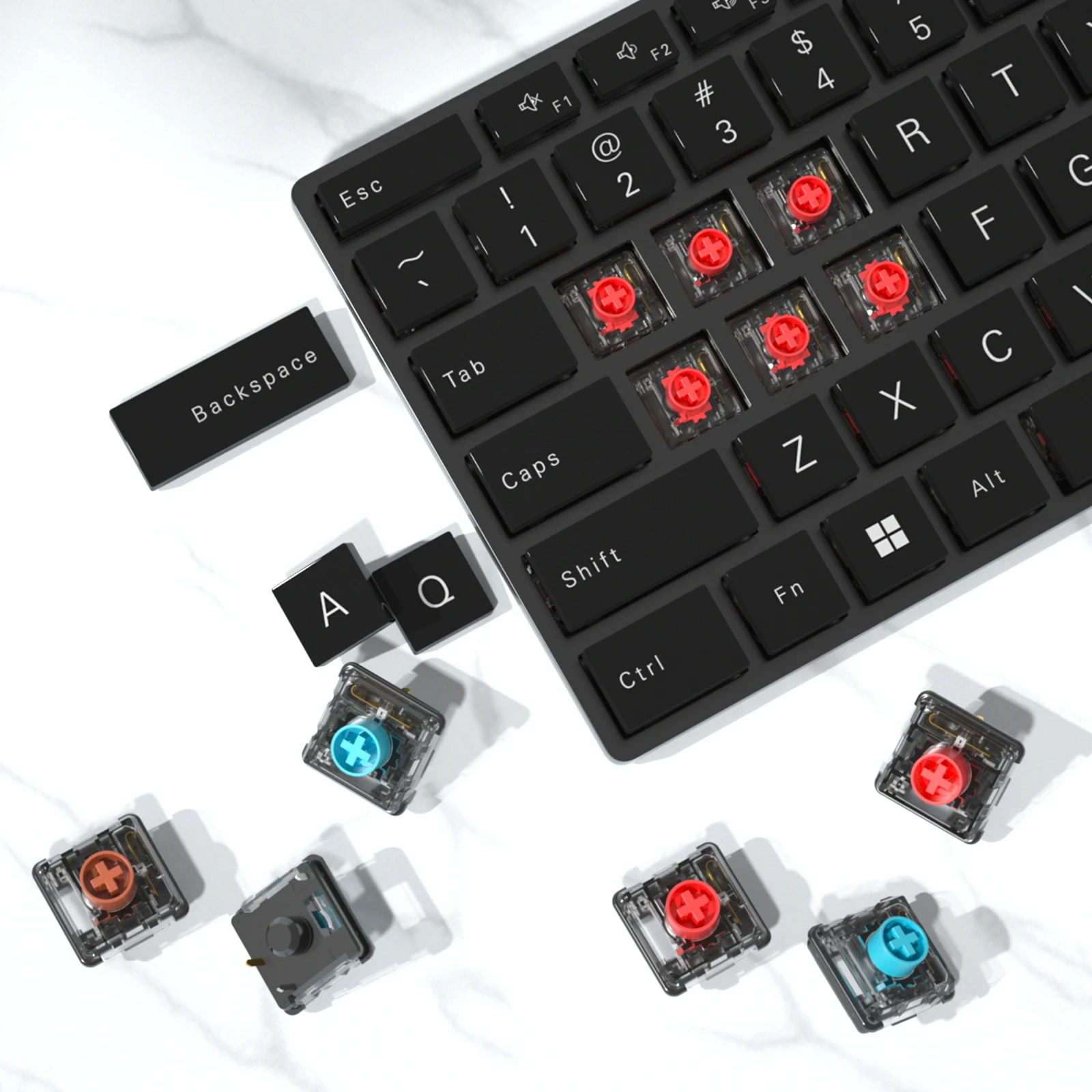 Kailh-chocolate v2 Low Profile Teclado Mecânico 1353 Clicky Tátil Linear - Imagem 6