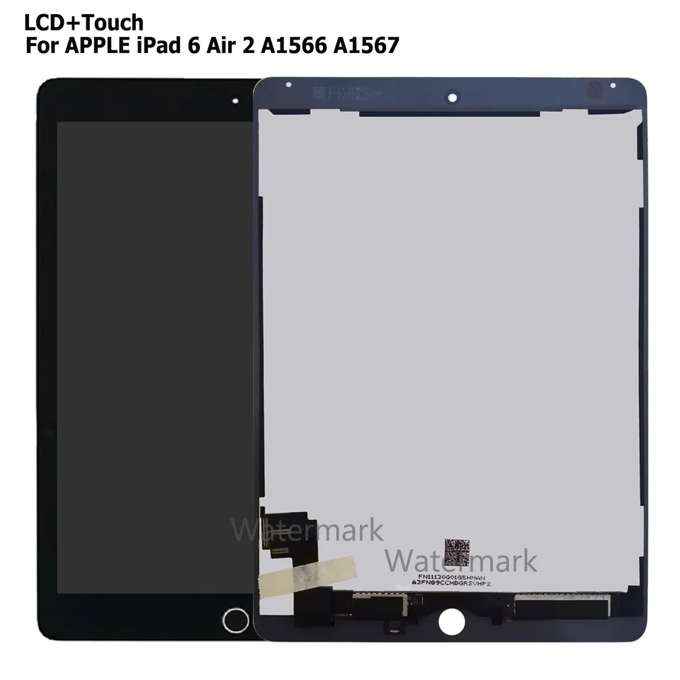 NEW LCD For Apple iPad 6 Air 2 A1567 A1566 9.7'' 100% Good Quality