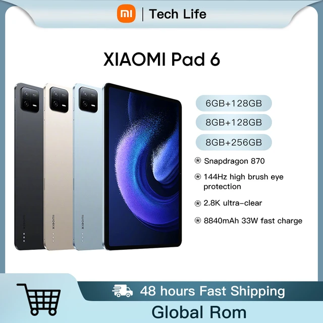 Global Rom Xiaomi Mi Pad 6 Tablets 6 Snapdragon 870 128gb 256gb 2.8k Screen  33w Fast Charging 8840mah Battery Bluetooth 5.2 - Tablets - AliExpress