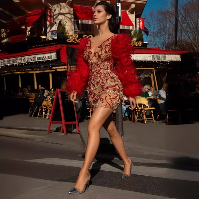 Imperial Ostrich Feather Gown