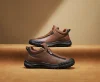 Autumn and Winter Popular Mid-top Zipper Tire-soled Outdoor Sports Shoes for Men 1