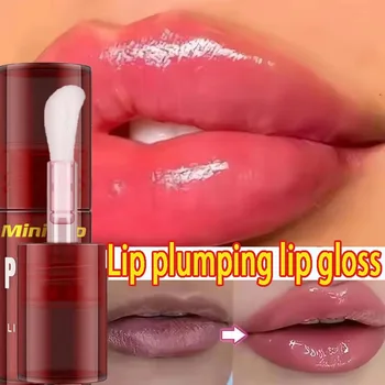 Chili Pepper Lip Plumper Oil Idratante a lunga durata Lip Gloss Siero Volumizzante istantaneo Olio essenziale Trucco labbra per le donne