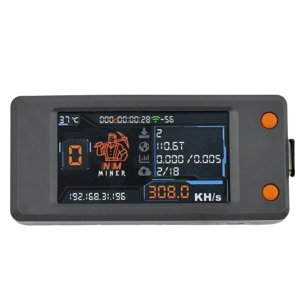 SuperDeals NMMiner Nerdminer 308KH/S Hashrate BTC Solo Lottery Miner  Bitcoin Crypto Miner BTC Miner Nerd Miner with Color Screen - AliExpress