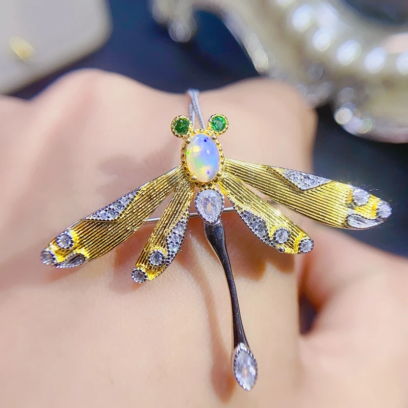 

Натуральное опаловое ожерелье, австралийская горная область, изменение цвета и красочность, серебро 925 пробы