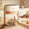 Bear 220V Air Fryer Household 4L Glass Visual New Large Capacity Light Oil Air Electric Fryer Multi-function All-in-one Machine 3