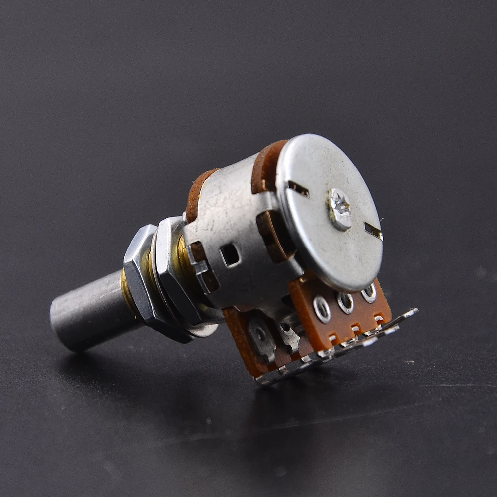 MN250K/MN500K With Center Detent Brass Bushing Solid Shaft Dual Blend Balance Potentiometer (POT)