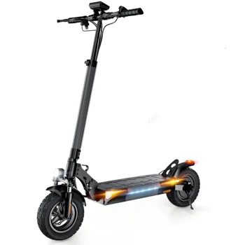 Monopattino Elettrico Iscooter W9 per Adulti, Motore 1000W, Batteria 48V14AH, Pieghevole, Pneumatici da 10 Pollici, Scooter Elettrico per Tutti i Terreni