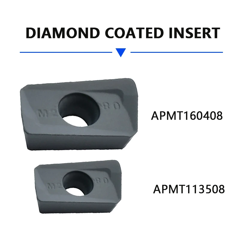 Importierte PCD-Diamantbeschichtete Fräseinsätze für Graphit, Aluminiumdruckguss, Glas und Kohlefaser – Spezial für Schlitzen und Grobfräsen – Detail 5