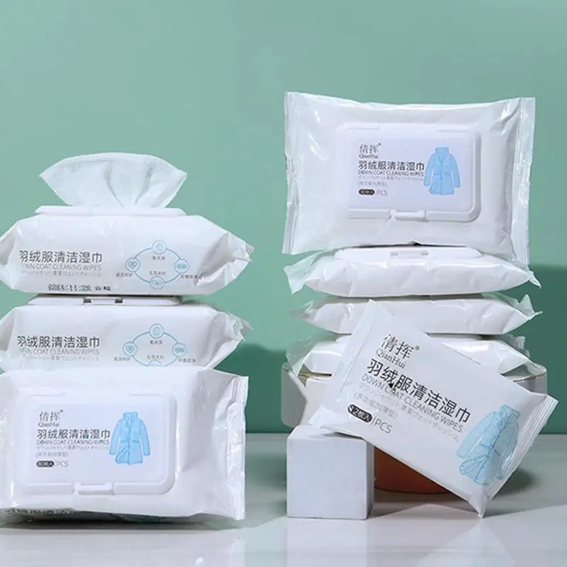 Down Coat Cleaning Wet Wipes Portable Wash-free Clothes Cleaning Care Wipes Clothes Dry Laundry Cleaner