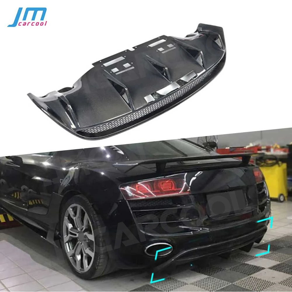 

Carbon Fiber Rear Diffuser Bumper Lip for Audi R8 GT V8 V10 2010-2015 FRP Back Bumper Guard Protector Body Kits Car Accessories