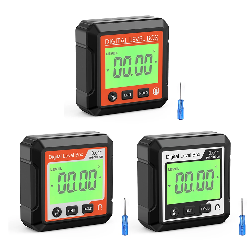Digital Angle Protractor Inclinometer Magnetic Goniometer Angle Gauge Level Angle Finder Angle Cube Level Box Measuring Tools 2