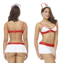  Hot Sexy Lingerie Garter Nurse Costumes Porn Roleplay Uniform Erotic Clothes Stockings Women Cosplay Dress Sex Ladies Bikini Set 