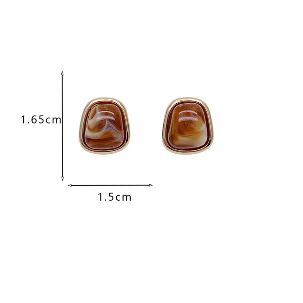 Ear Clip Earrings Clip Earrings Ear Clip Non Pierced Resin Jewelry Earcuffs For Women Simple Geometric Clip On Earrings Aretes Para Mujer