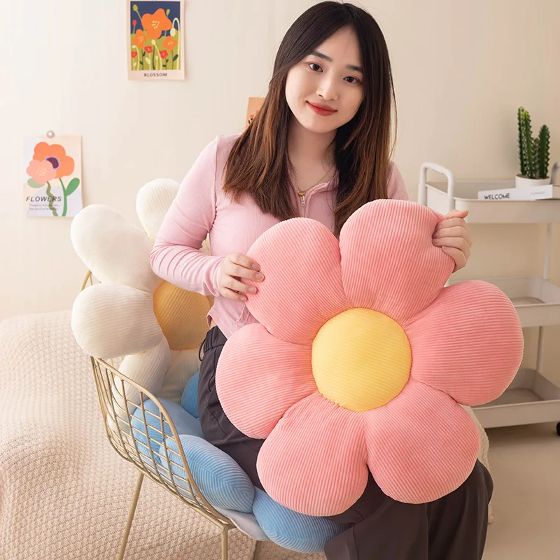 Flower Shaped Stuffed Pillow