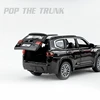 1/32 TOYOTA Land Cruiser LC300 SUV Miniature Diecast Toy Car Model Sound & Light Doors Openable Collection Gift For Boy Children 4