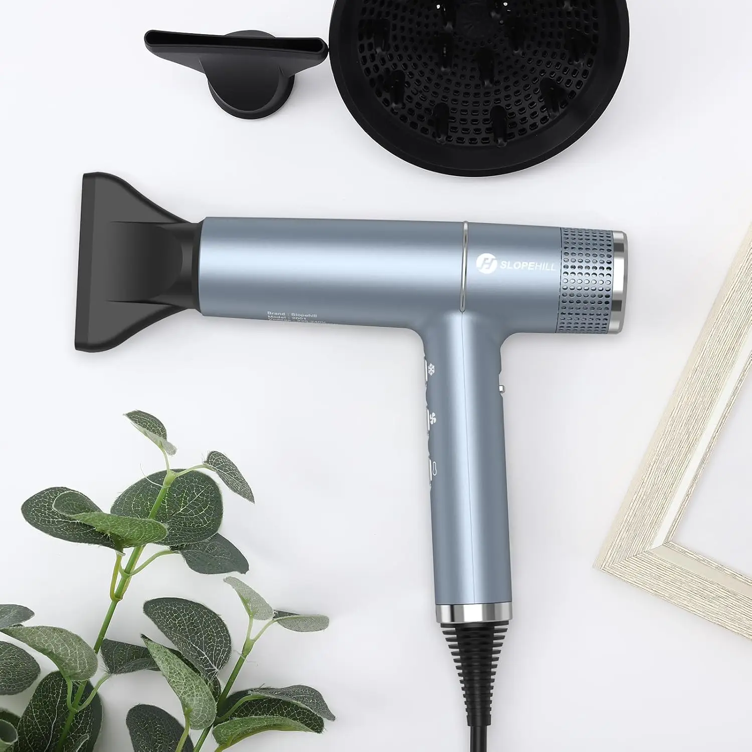 Hair Dryer with Unique Brushless Motor IQ Perfetto Innovative Microfilter Oxy Active Technology Led Display (B