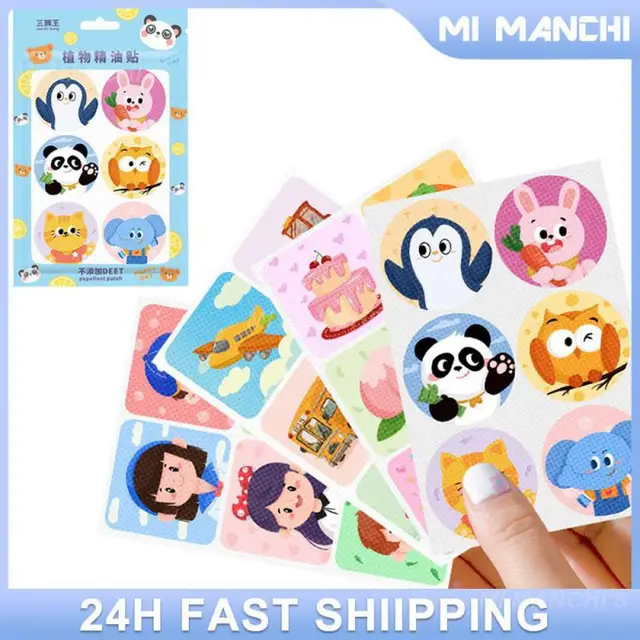 Szúnyogi Javítás Nyári Kawaii Növény Illóolaj Természetes Tartás A Rovarok Távoli Bébi Gondozás Szúnyogriasztó Matricák 36Db