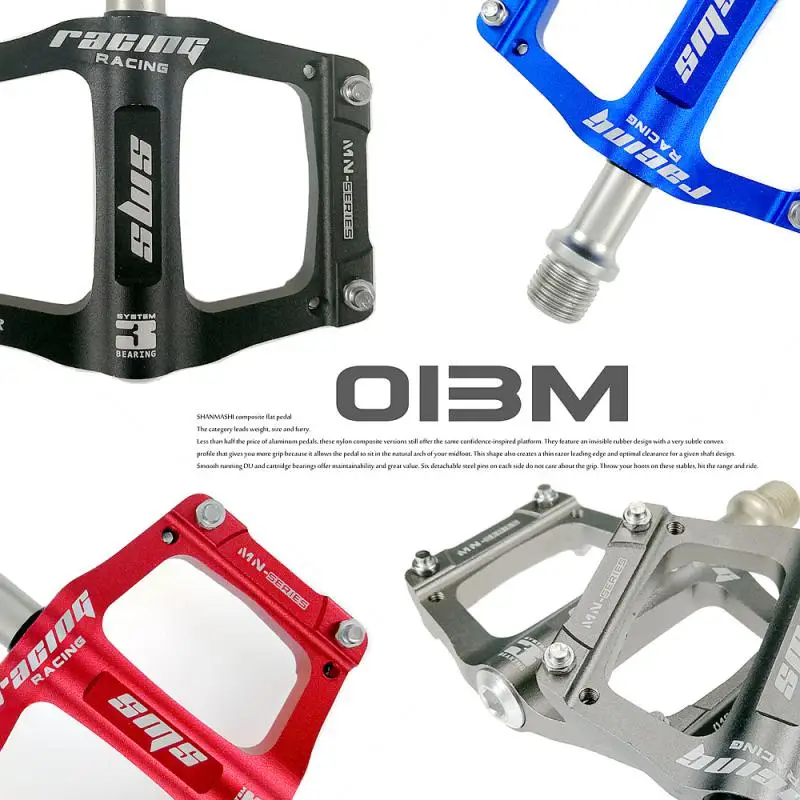 

Road Bicycle 3 Bearing Pedal Outdoor Off-road Mountain Bike Cycling Pedal Aluminum Alloy Anti-slip And Anti-rust Bike Pedal