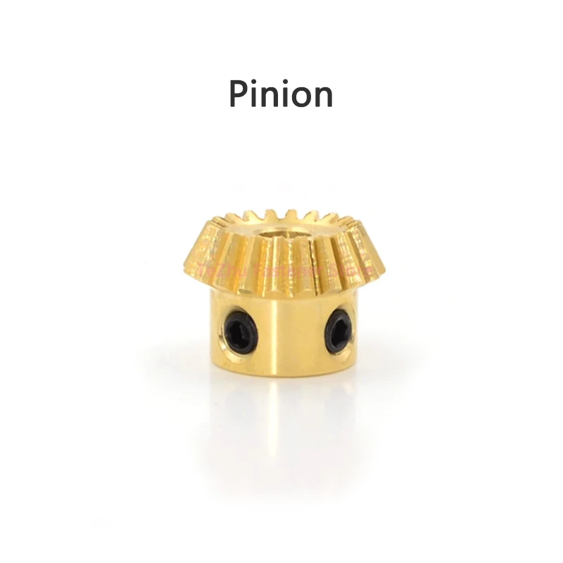 1pc 1:2 Brass Bevel Gear 1M 15 20 30 40 Teeth 90 Degrees Meshing Angle Gears Bore 4/5/6/8/10/12/14/15mm