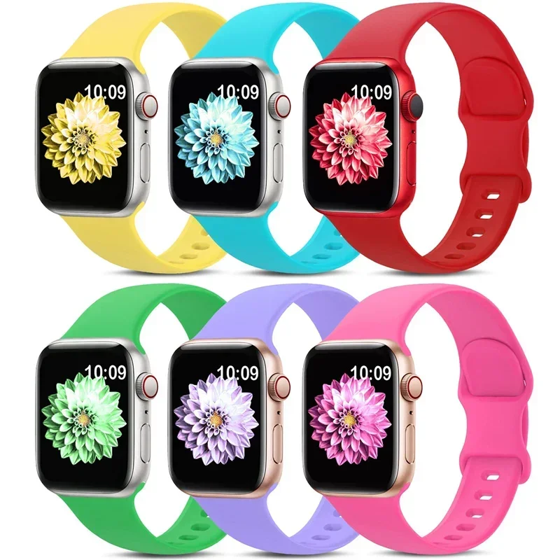 Silikonarmband für Apple Watch Band 44 mm 40 mm 45 mm 41 mm 42-46 mm Sportarmband iWatch Serie 10 8 7 SE 4 5 6 9 Ultra 2 49 mm – Detail 10