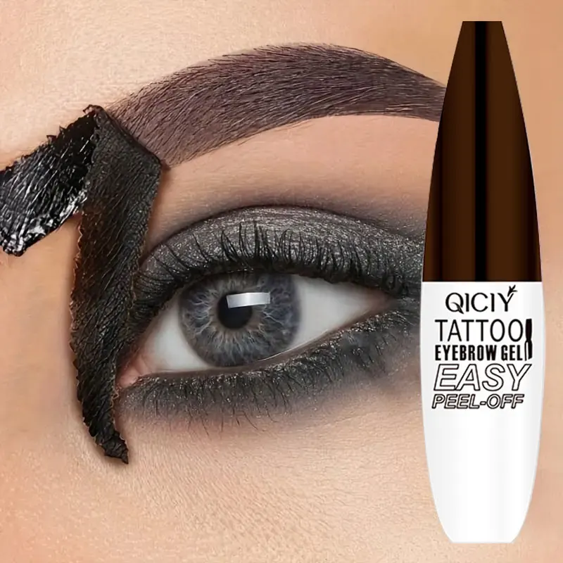 Waterproof Peel-off Eyebrow Enhancers Makeup Black Brown Eyebrow Gel Tint Lasting Brow Dye Gel Easy To Wear Natural Brow Tattoo 2