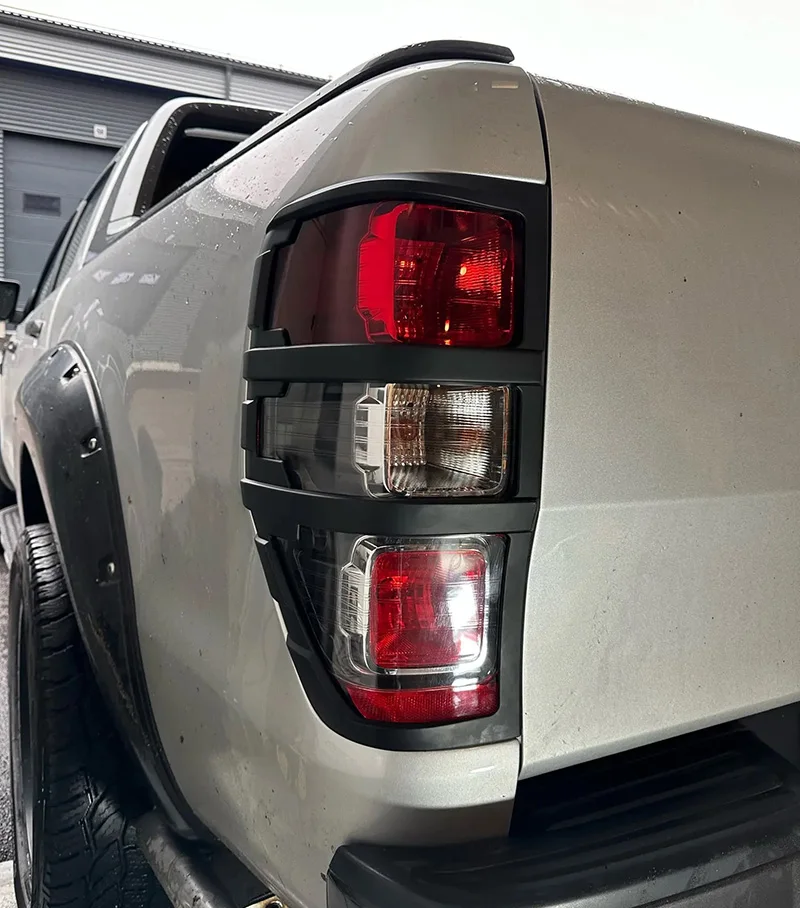 FIT for ranger accessories ABS matte black tail light covers trim fit for T6 T7 T8 xlt 2012-Car styling rear lamp cover Tail Lamp Cover