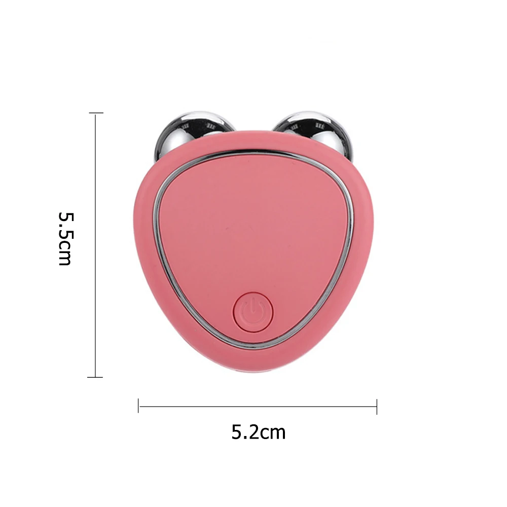 Microcurrent EMS Massager Face Lifting V Line Anti-Wrinkle Double Chin Roller Skin Tightening Conductive Facial Gel Shrink Pore 6