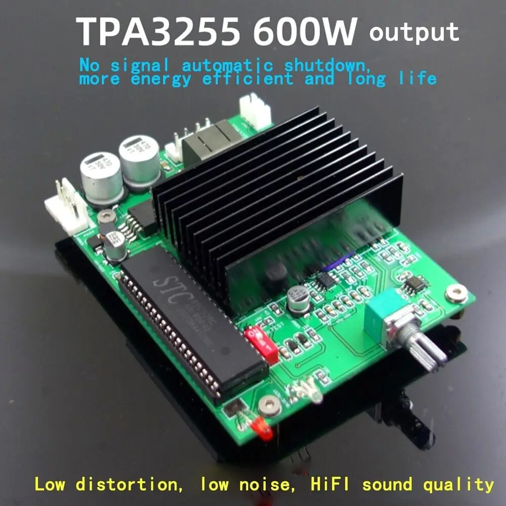 

1 шт., плата Hi-Fi цифрового усилителя высокой мощности TPA3255 Mono 600 Вт