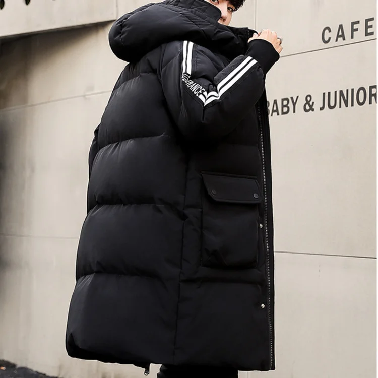 New 2022 Down Warm Jacket Men Long Fashion Handsome Hooded Coat Thickened White Duck Down Coat In Winter Jacket Men Windbreaker long puffer coat