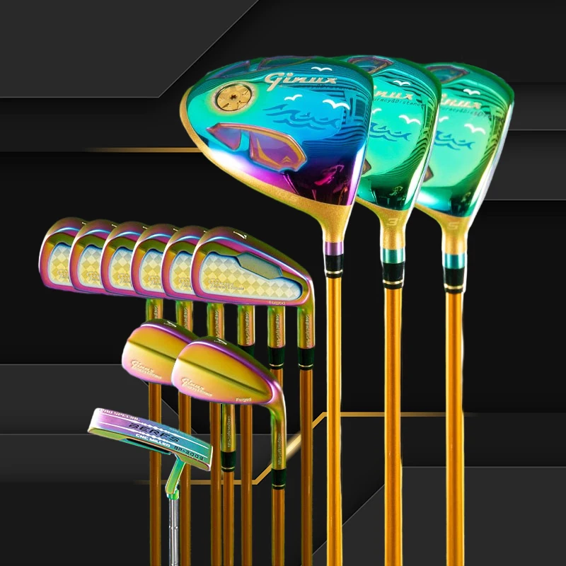 New Colorful Men' S Golf Clubs Complete Set With Drivers + Fairway