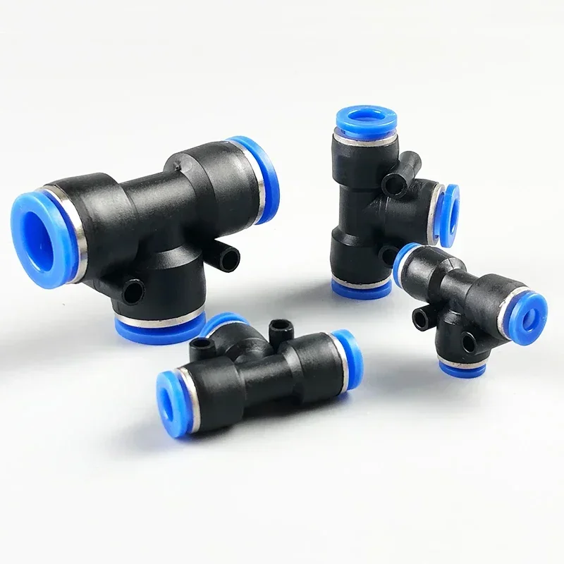 fitting mangueira tubo push pressure 4mm 6mm 8mm pe peg tee 05
