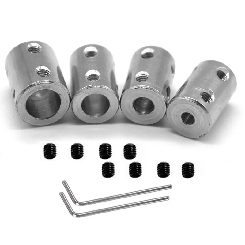 4mm/5mm/6mm/8mm/10mm 45# Steel Rigid Shaft Coupling Coupler Motor Transmission Connector Sleeve D14L22 D16L22 14x22 16x22 shaft coupler shaft connector rigid shaft coupler