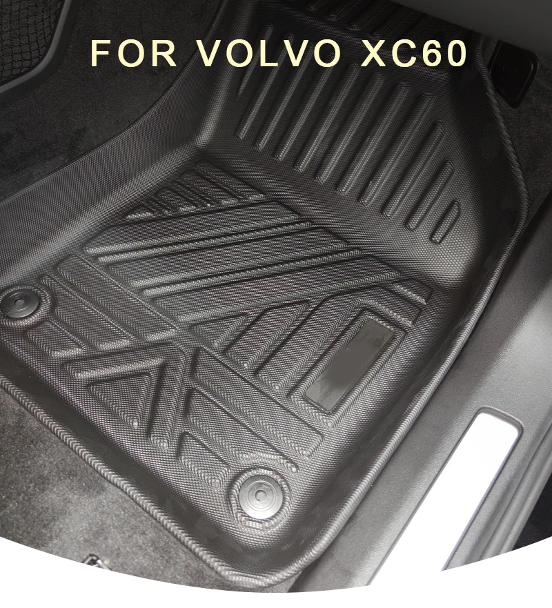 Für Volvo XC60 2018-2022 Auto Auto Fußmatten Alle-Wetter TPE Fuß Matten  Geruchlos Pad Wasserdichte Tablett matte Innen Zubehör - AliExpress