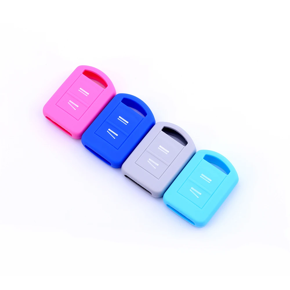 Replacement Silicone Car Key Case Fob Cover For Opel Vauxhall Corsa Agila Meriva Combo 2 Buttons Remote Shell Holder Parts key case key case cover car key shell remote control case cover