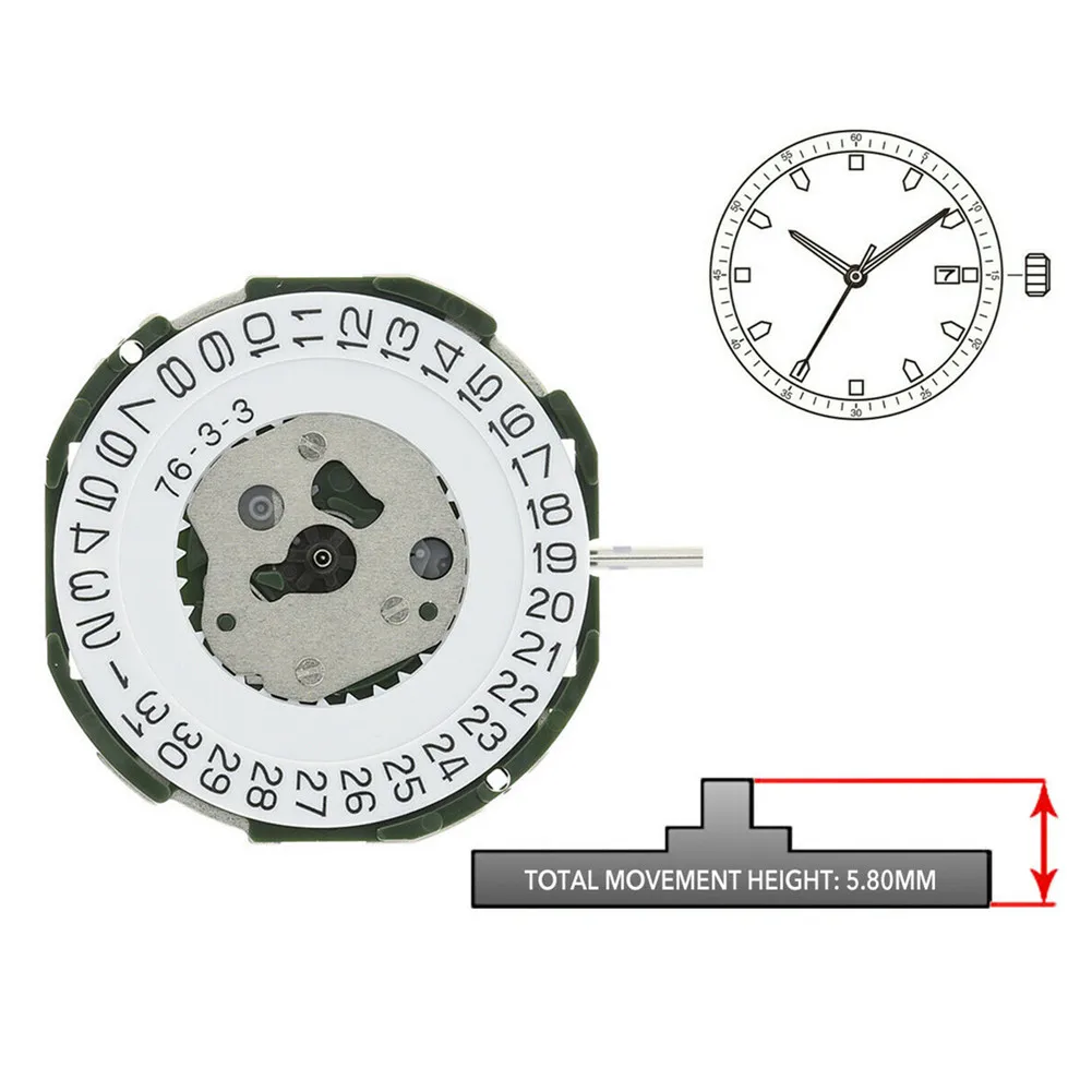 Quartz Movement Repair Replacement Watch for Miyota 2115