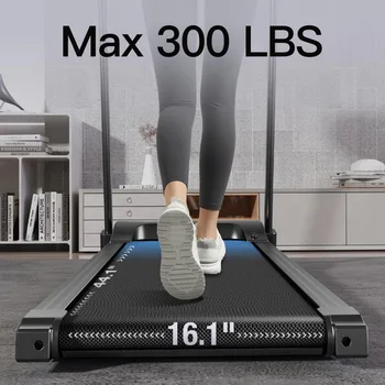 Fitness Home Auto-Folding Incline Treadmill with Pulse Sensors, 3.0 HP Quiet Brushless, 8.7 MPH, 300 lbs Capacity 6