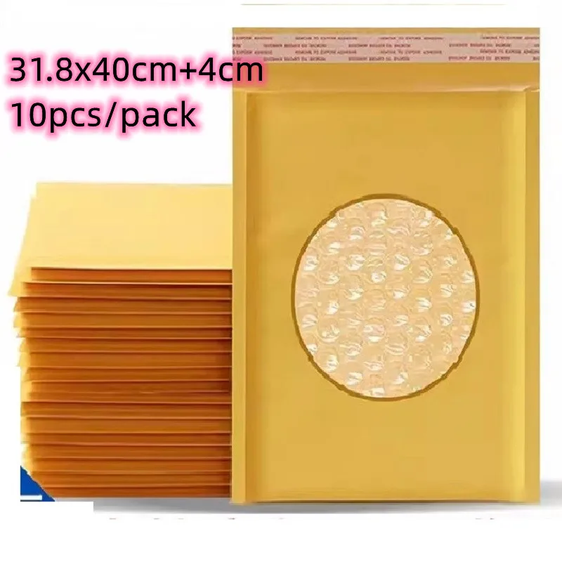 Big Size 10Pcs 31.8X40Cm Bubble Mailer Wrap Per Colore Giallo Imballaggio Buste Postali Sacchetti Di Imballaggio Sacchetti Di Spedizione All'Ingrosso