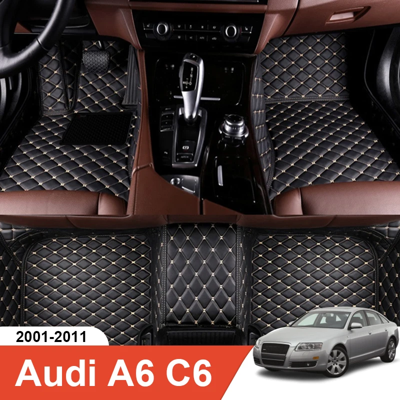 

Custom Fit Car Floor Mat for Audi A6 C6 Accessories Interior ECO Durable Thick Carpet Customize for Left and Right Drive