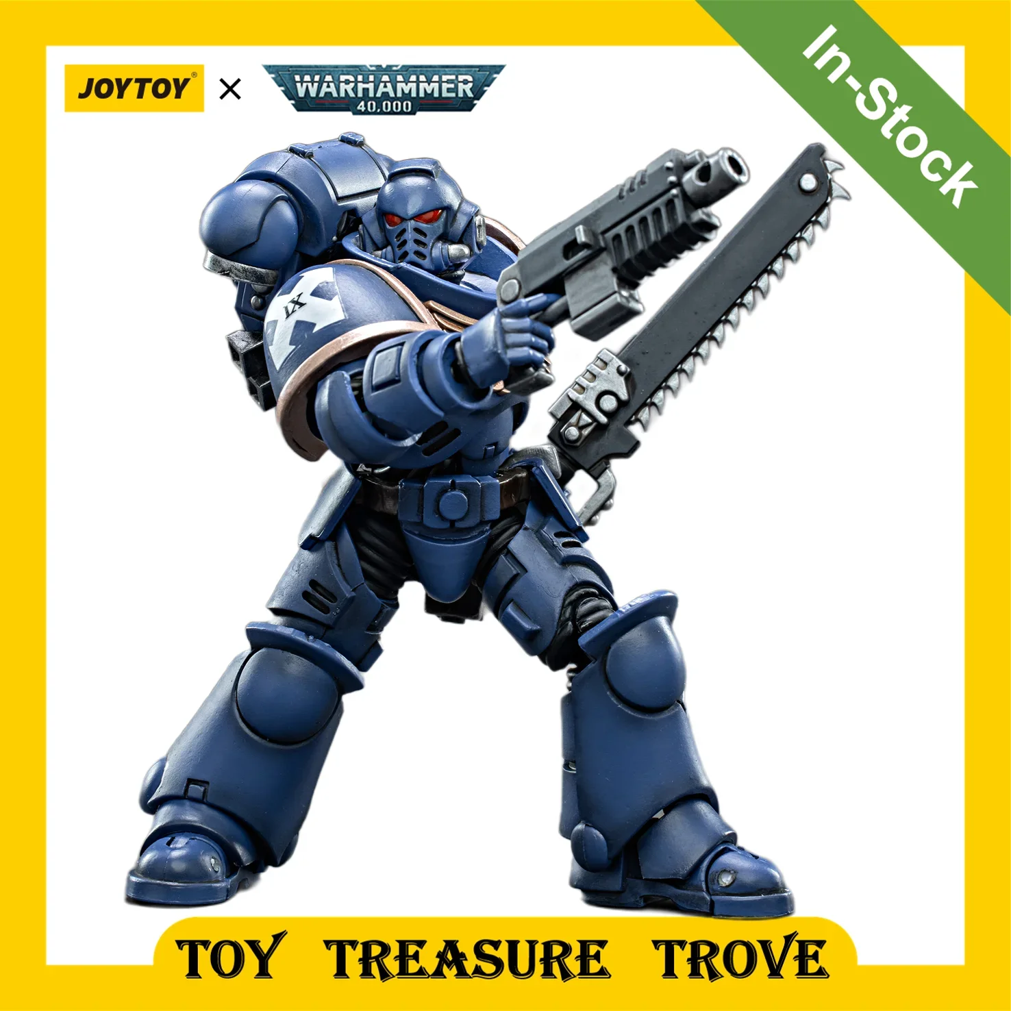 JoyToy Warhammer 40k – Captain Ultramarines Avec Jump Pack (1/18) – Figurine NEUVE