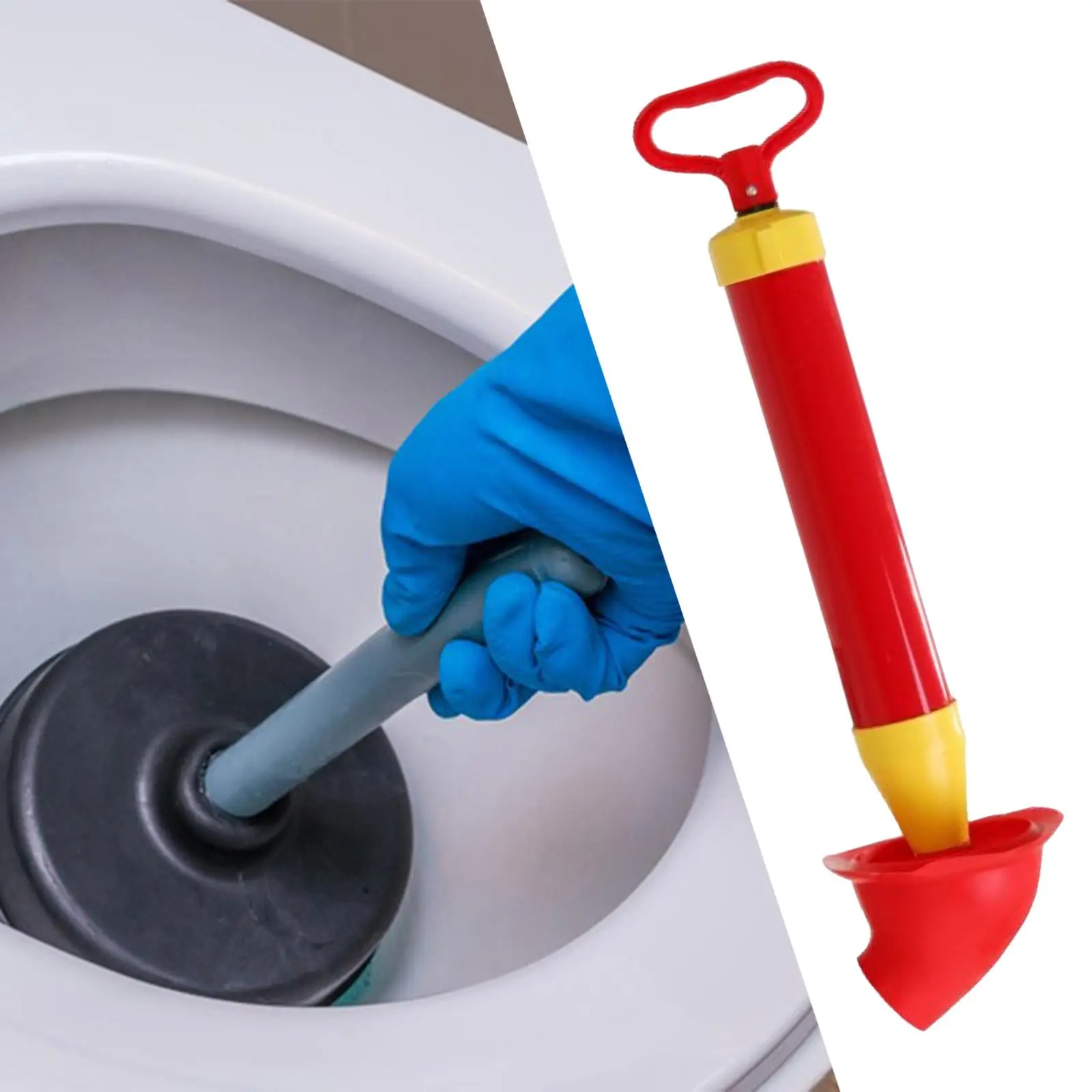 Toilet Plunger Manual Toilet Unclogger for Kitchen Sink Pump