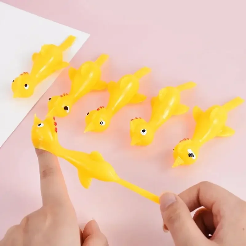 어린이용 터키 까다로운 손가락 새총, 손가락 투석기, 끈적한 병아리 감압, 탄성 발사 병아리 손가락 끝