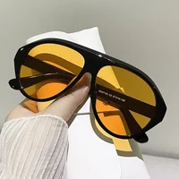 Mode pilote surdimensionné lunettes de soleil lunettes femmes marque de luxe concepteur lunettes de soleil hommes femmes grand cadre nuances à la mode UV400 2